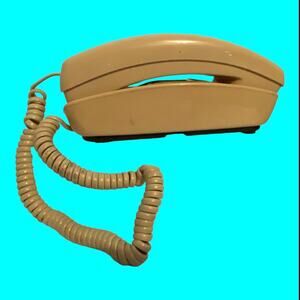 Vintage Retro Yellow Pac Tel Princess Push Button Phone Working